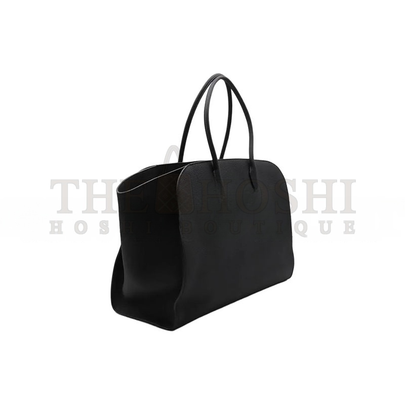 The R0w MARLO BLACK GRAIN LEATHER TOTE BAG W1773L133TIYS (43*30*23cm) Master Quality